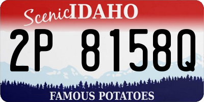 ID license plate 2P8158Q