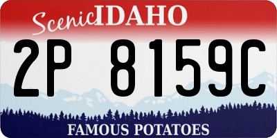ID license plate 2P8159C