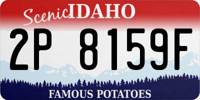 ID license plate 2P8159F