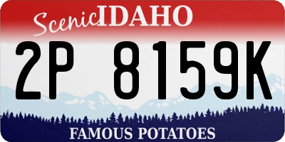 ID license plate 2P8159K