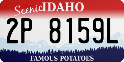 ID license plate 2P8159L