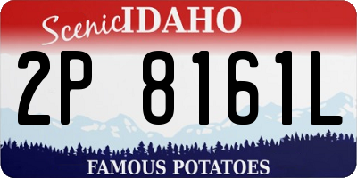 ID license plate 2P8161L