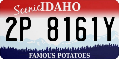 ID license plate 2P8161Y