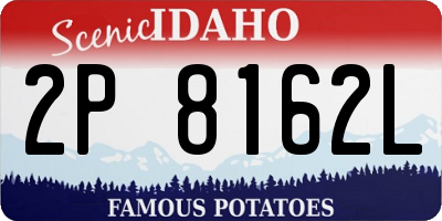 ID license plate 2P8162L