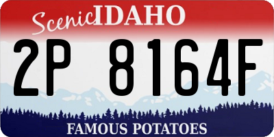 ID license plate 2P8164F