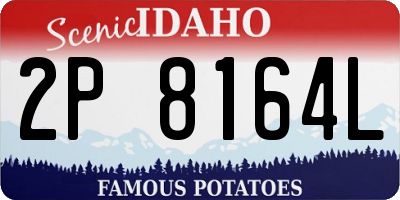 ID license plate 2P8164L