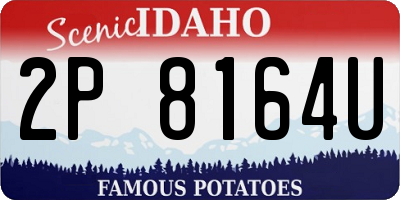 ID license plate 2P8164U