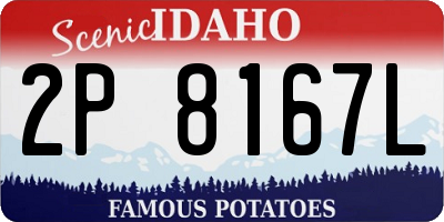 ID license plate 2P8167L
