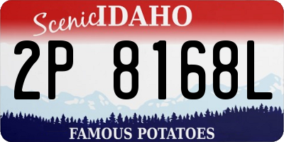 ID license plate 2P8168L