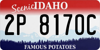 ID license plate 2P8170C