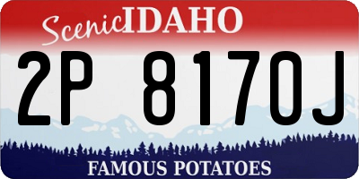 ID license plate 2P8170J