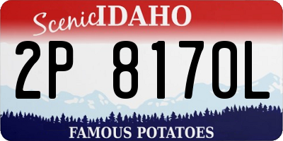 ID license plate 2P8170L