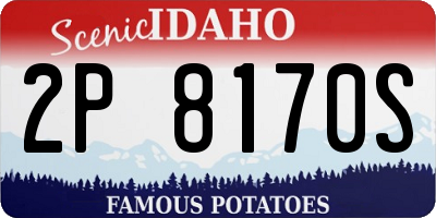 ID license plate 2P8170S