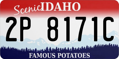ID license plate 2P8171C