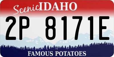 ID license plate 2P8171E