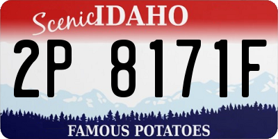 ID license plate 2P8171F