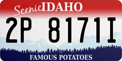 ID license plate 2P8171I