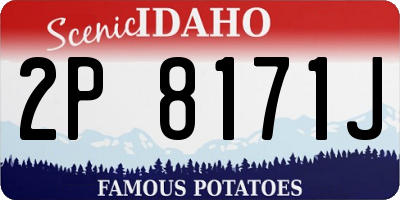 ID license plate 2P8171J