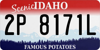 ID license plate 2P8171L