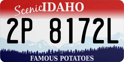 ID license plate 2P8172L