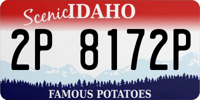 ID license plate 2P8172P