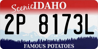 ID license plate 2P8173L
