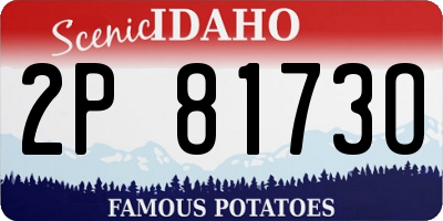 ID license plate 2P8173O