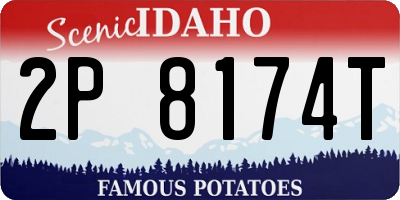 ID license plate 2P8174T