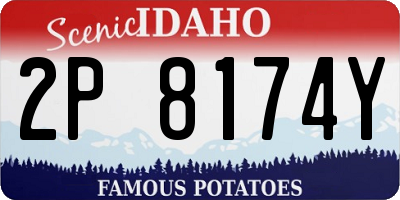 ID license plate 2P8174Y