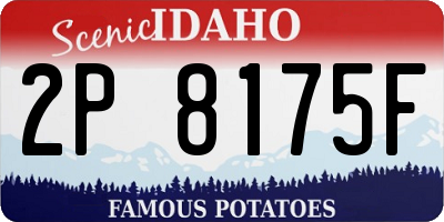 ID license plate 2P8175F