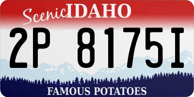 ID license plate 2P8175I