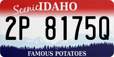 ID license plate 2P8175Q