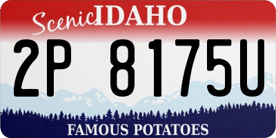 ID license plate 2P8175U