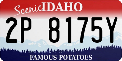 ID license plate 2P8175Y