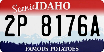 ID license plate 2P8176A