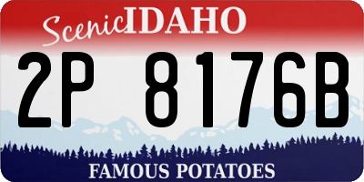 ID license plate 2P8176B