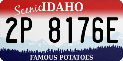 ID license plate 2P8176E