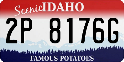 ID license plate 2P8176G
