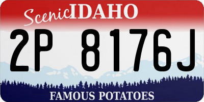 ID license plate 2P8176J