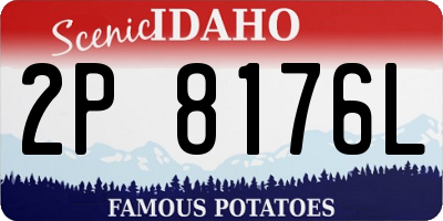 ID license plate 2P8176L