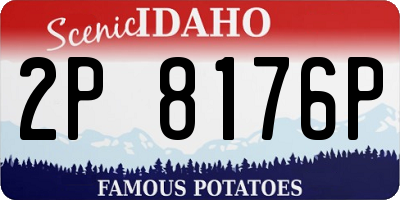 ID license plate 2P8176P