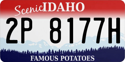 ID license plate 2P8177H