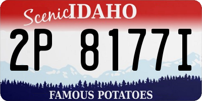 ID license plate 2P8177I