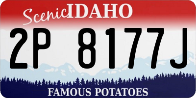 ID license plate 2P8177J