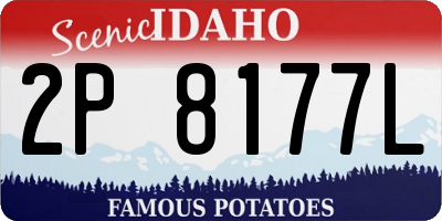 ID license plate 2P8177L