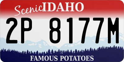 ID license plate 2P8177M