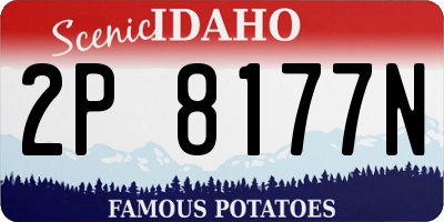 ID license plate 2P8177N