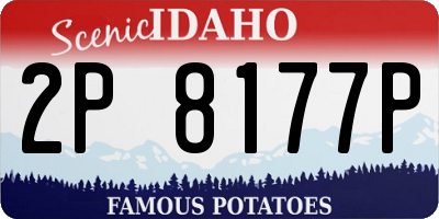 ID license plate 2P8177P