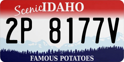 ID license plate 2P8177V