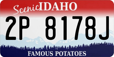ID license plate 2P8178J